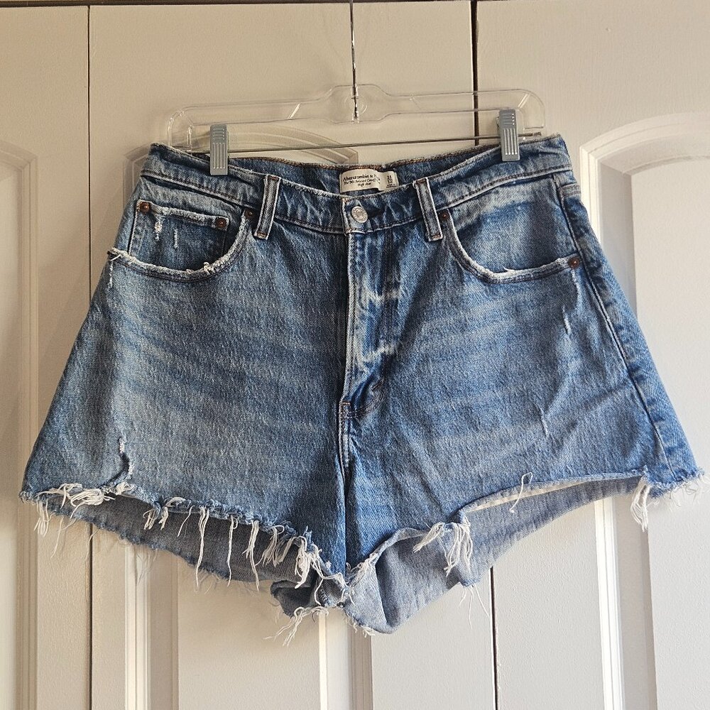 Abercrombie & Fitch Women's Jean Shorts 12/31 90s Relaxed Cutoff High Rise Vntg
